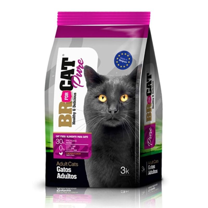 BR - ALIMENTO BR FOR CAT ADULTO SABOR A POLLO 3 KG