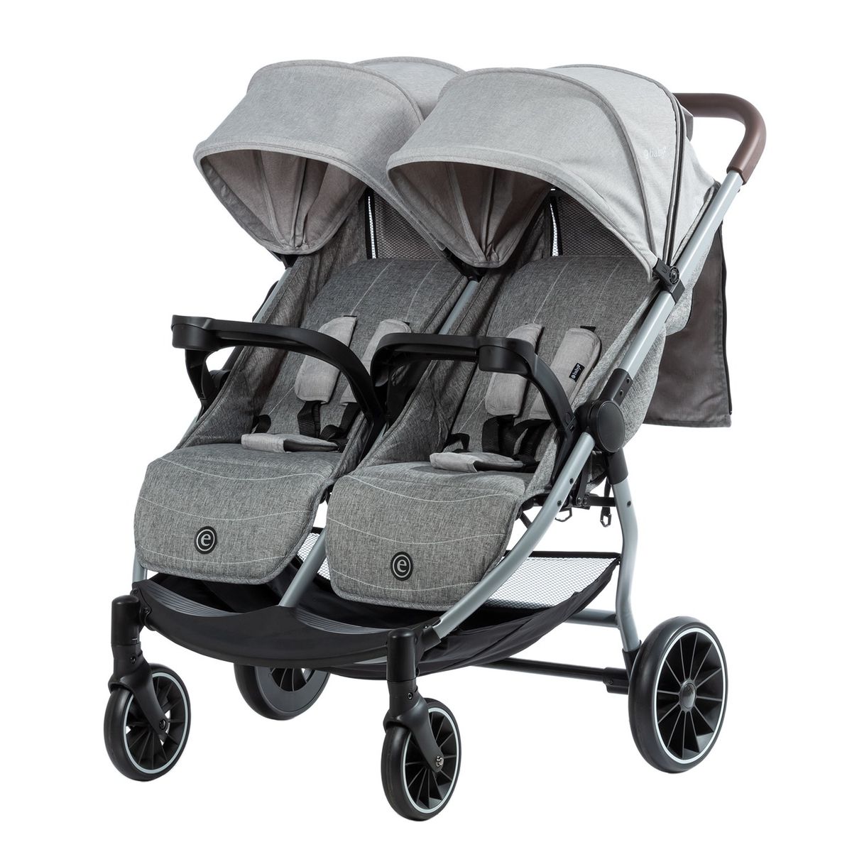 GENERICO - Coche Gemelar Ebaby Con Cubre pies Capota Expandible