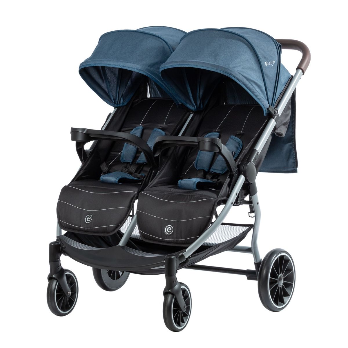 GENERICO - Coche Gemelar Ebaby Con Cubre pies Capota Expandible