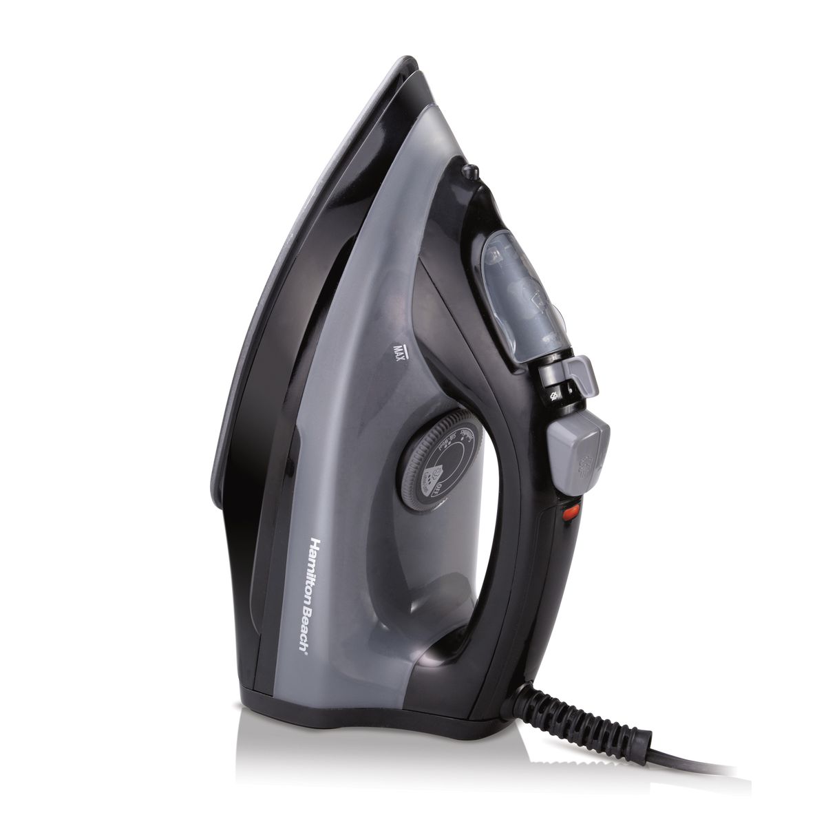 HAMILTON BEACH - Plancha con vapor Vertical  Hamilton Beach 14105 Negro Gris