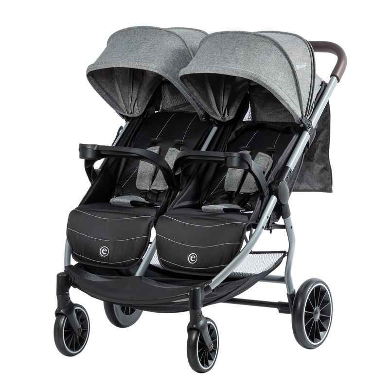 EBABY - Coche Gemelar Ebaby Con Cubre pies Capota Expandible