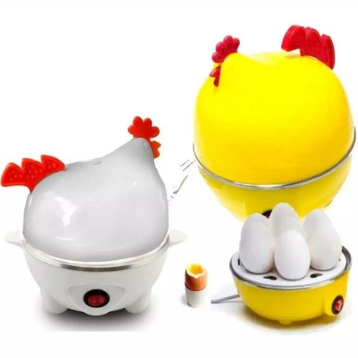 GENERICO - Gallina Electrica Cocinador Hervidor De 7 Huevos A Vapor