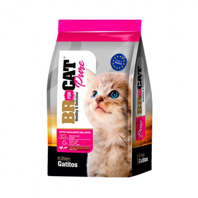 BR - ALIMENTO BR FOR CAT GATITOS SABOR A POLLO Y PESCADO 3 KG
