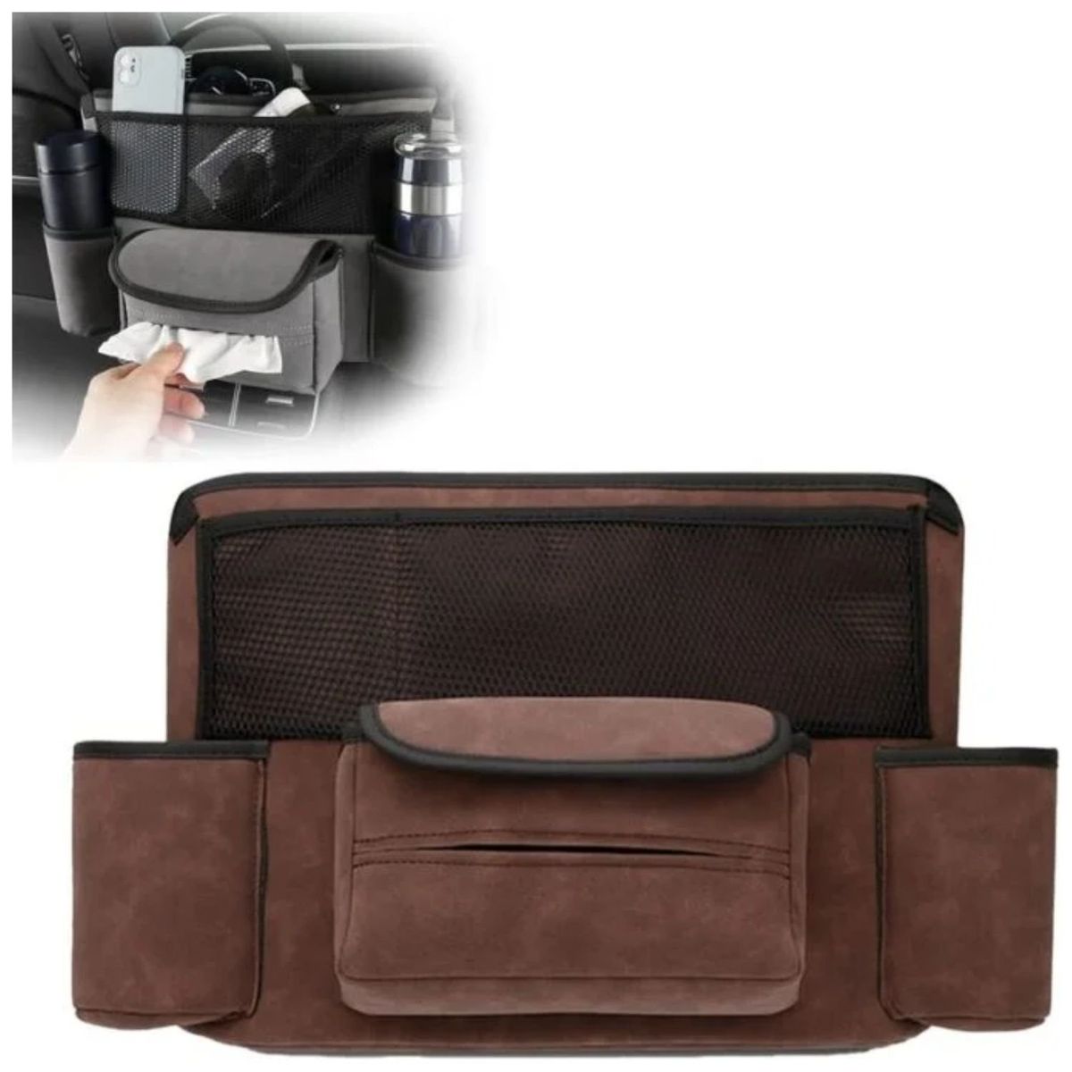 TELEPRODUCTOSBOGOTA - Bolsa Organizadora Para Silla Auto Soporte Para Accesorios