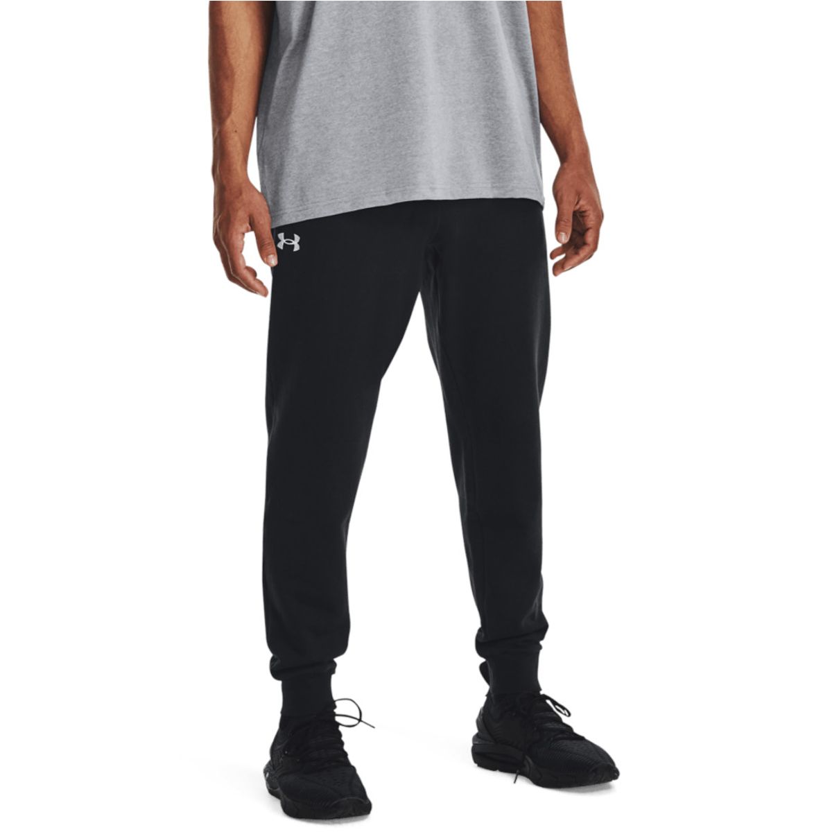 UNDER ARMOUR - Pantalón Hombre Under Armour Rival Fleece Joggers Negro UNDER ARMOUR