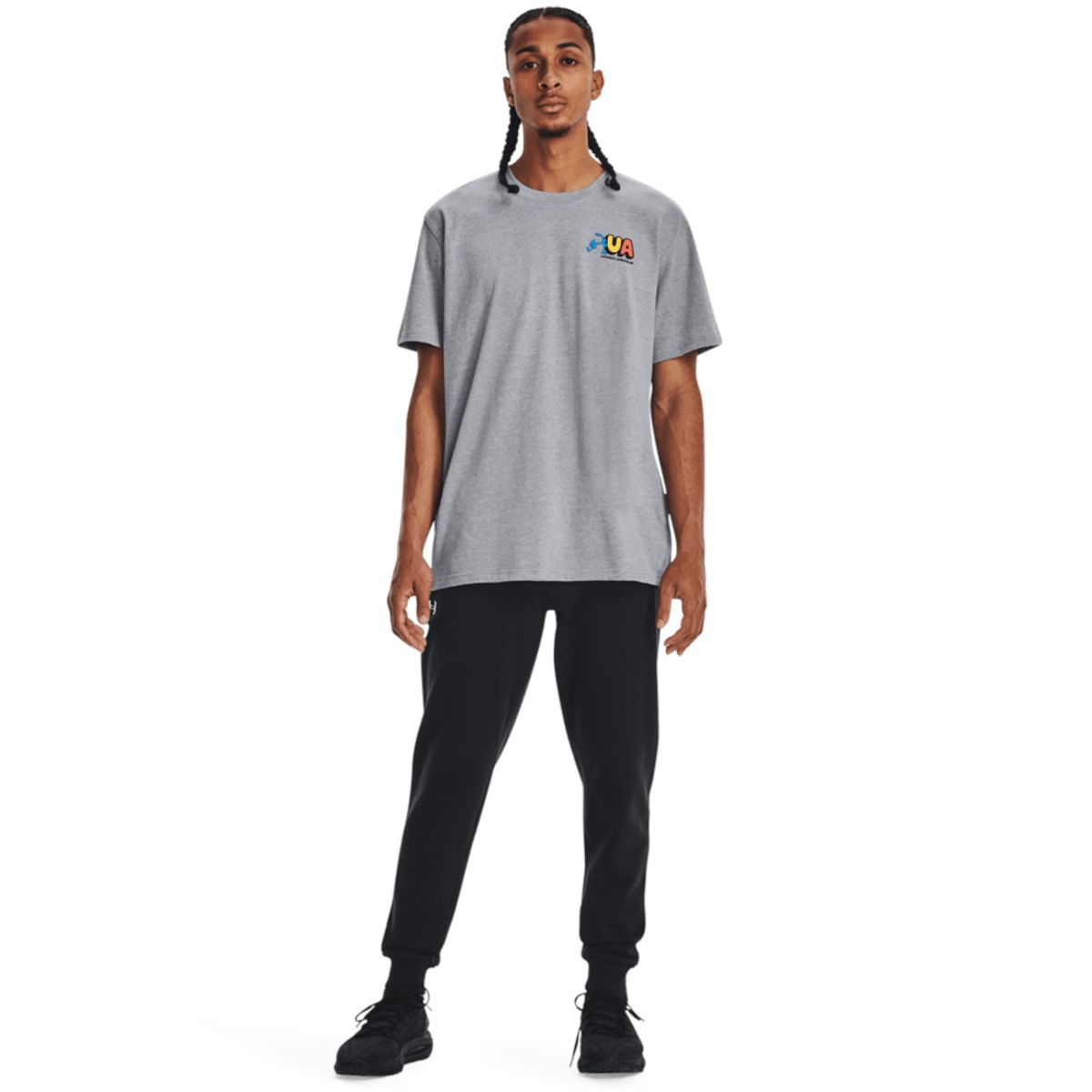 UNDER ARMOUR - Pantalón Hombre Under Armour Rival Fleece Joggers Negro UNDER ARMOUR