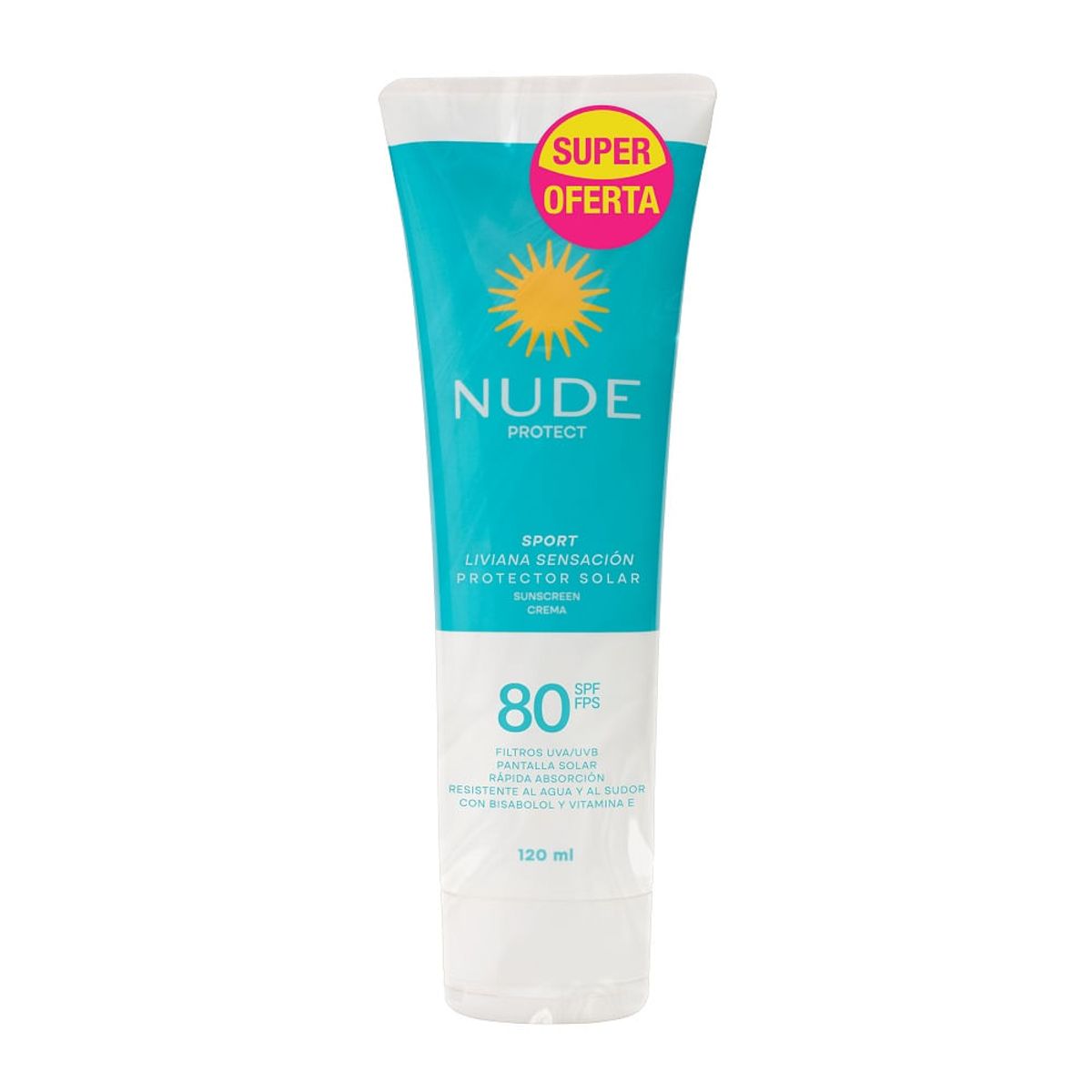 NUDE - Oferta Protector Solar Nude Sport Fps80 X 120ml