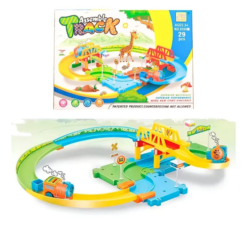 GENERICO - Pista Tren Set Armable Interactiva Movimiento Juguete Niños