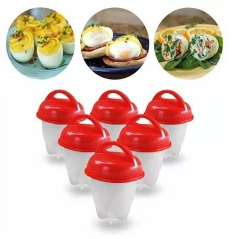 GENERICO - Hervidor De Huevos Silicona Fácil Egg Boil X 6 Unidades
