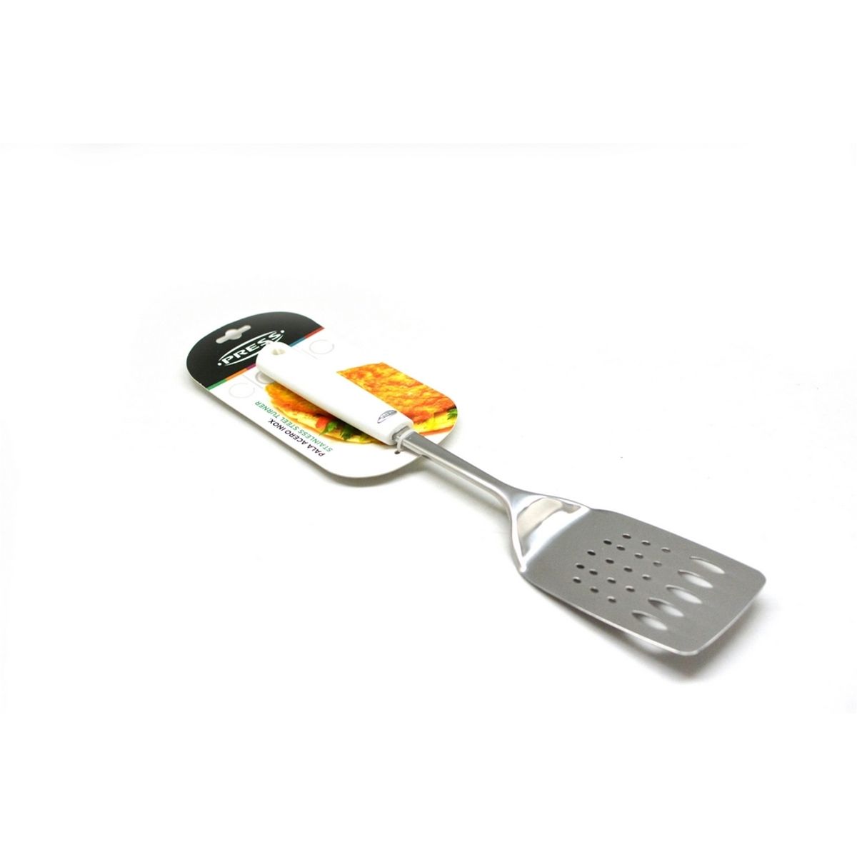 PRESS - Pala Espátula de Cocina en Acero Inoxidable PRESS 76304 Blanco
