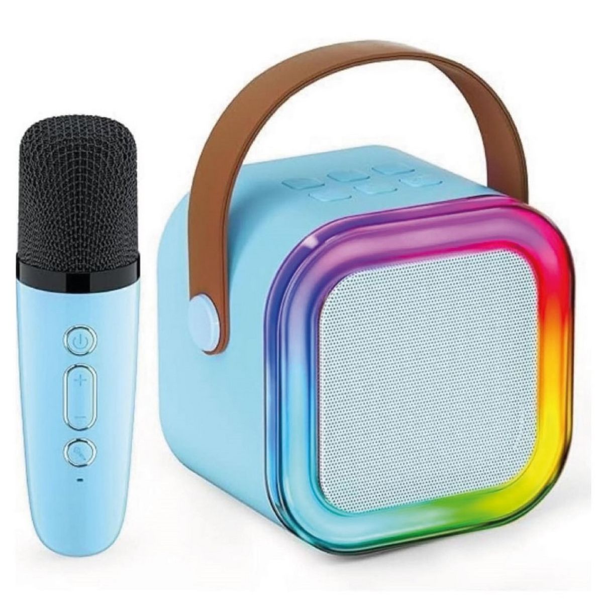 DAYOSHOP - Parlante Portatil Bluetooth 6w + 1 Microfono Inalambrico