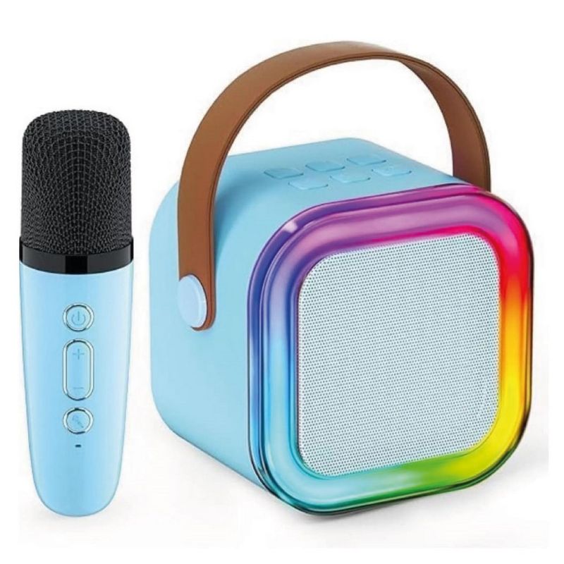 DAYOSHOP - Parlante Portatil Bluetooth 6w + 1 Microfono Inalambrico