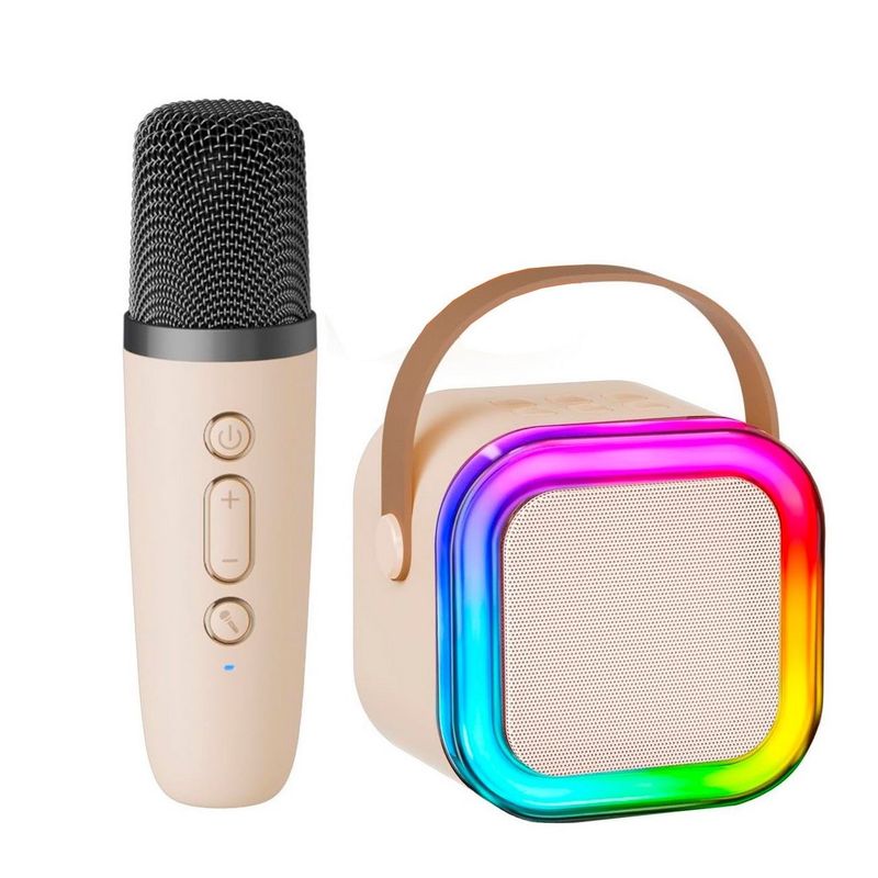 DAYOSHOP - Parlante Portatil Bluetooth 6w + 1 Microfono Inalambrico