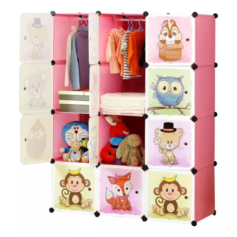 GENERICO - Armario Infantil Organizador De Ropa Extra Grande Zapatero