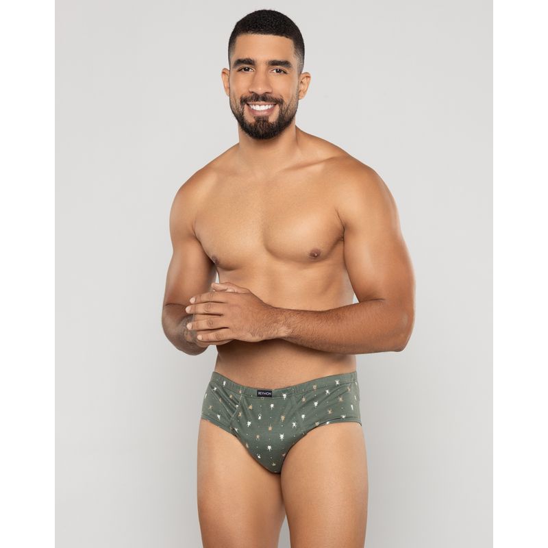 REYMON - Pantaloncillo clásico estampado con bragueta later ref 2010