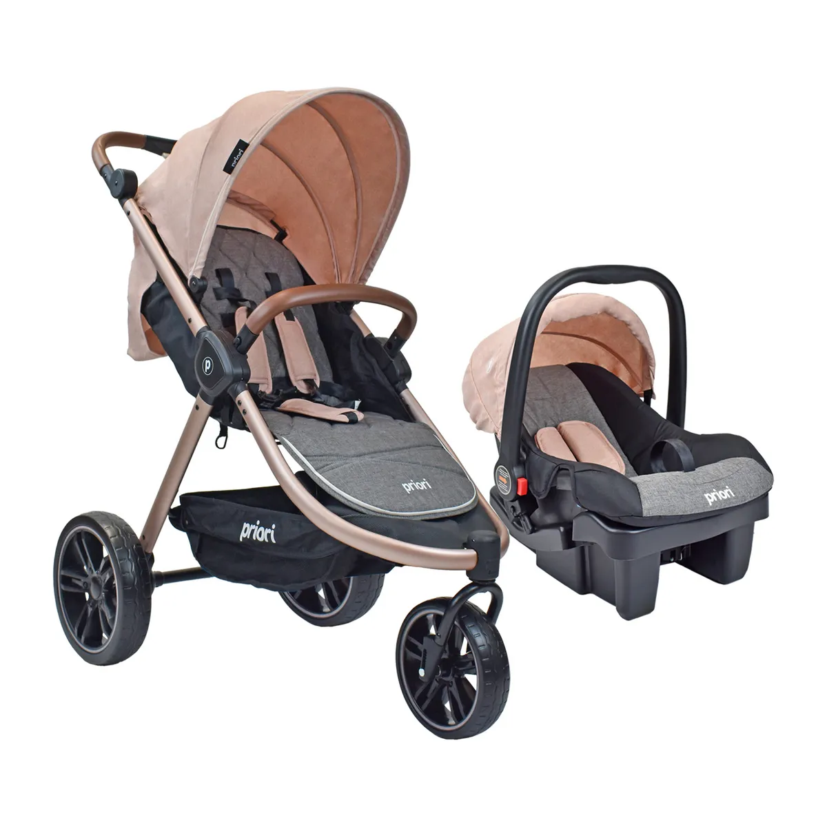 PRIORI - Coche Bebé Priori Maverick3 Ts Rosa