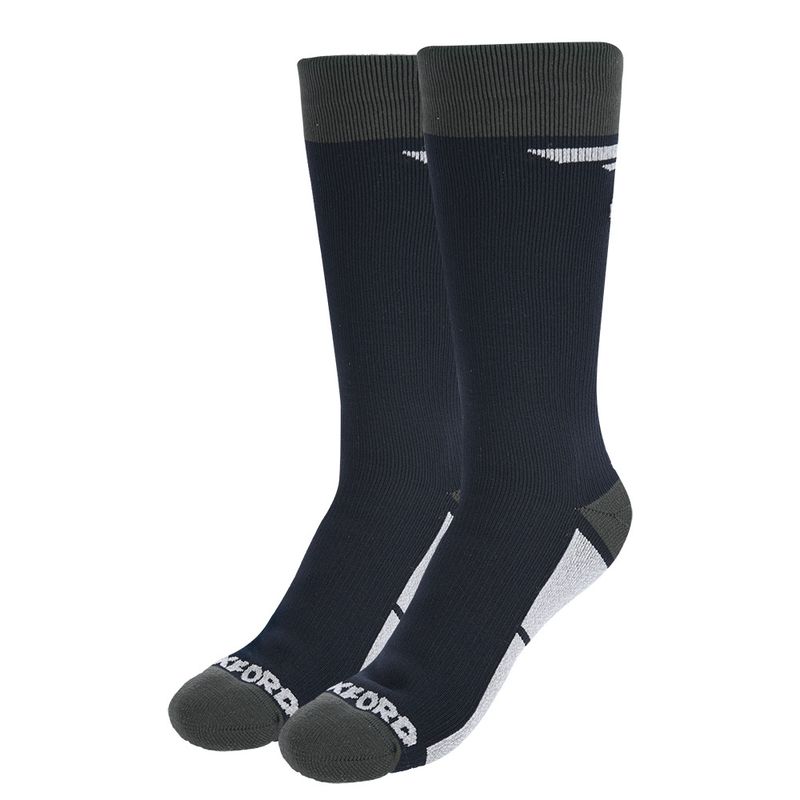 OXFORD - MEDIAS IMPERMEABLES OXFORD PARA MOTOCICLISMO NEGRAS XL PAR