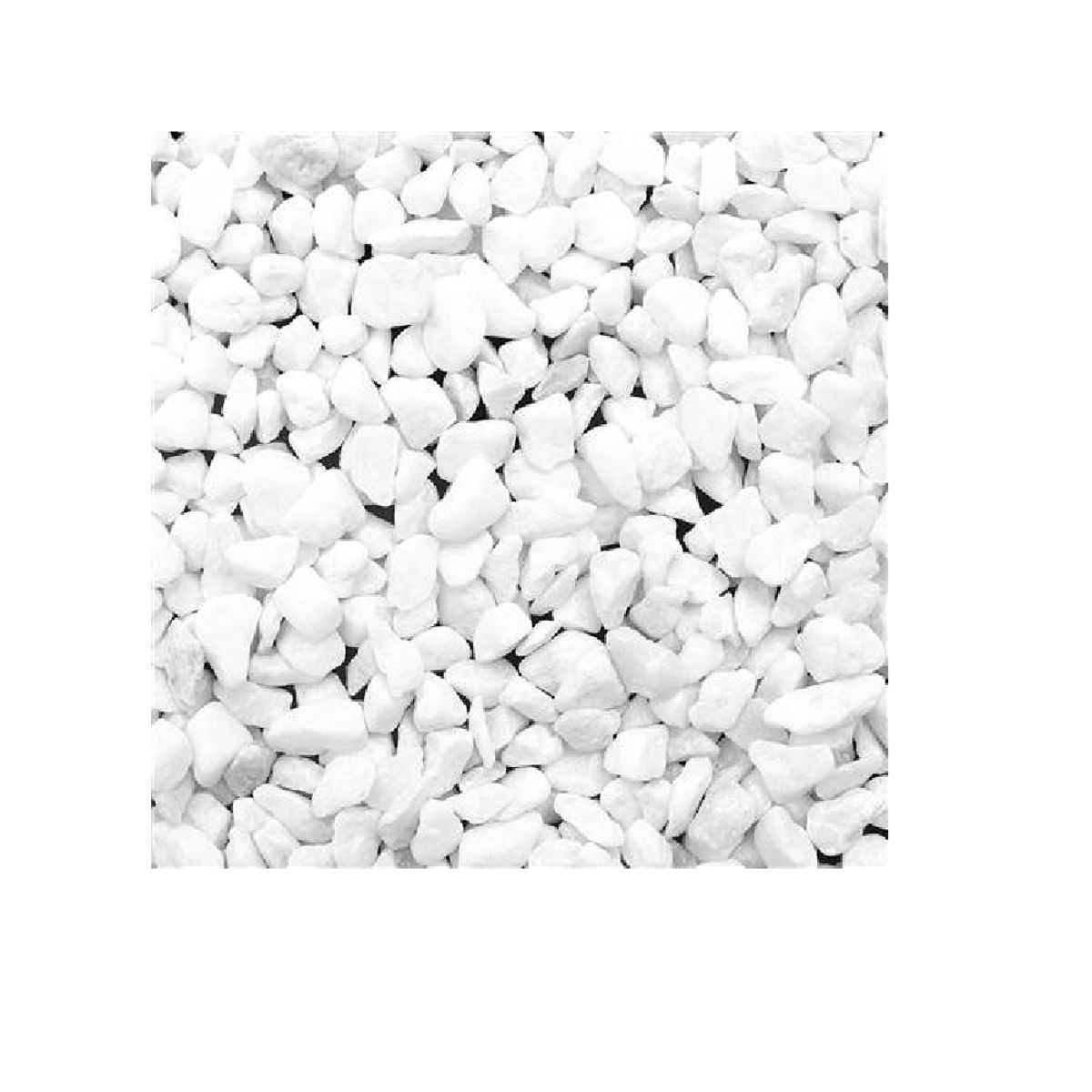 GENERICO - Piedra blanca decorativa para jardín, x 20 kg