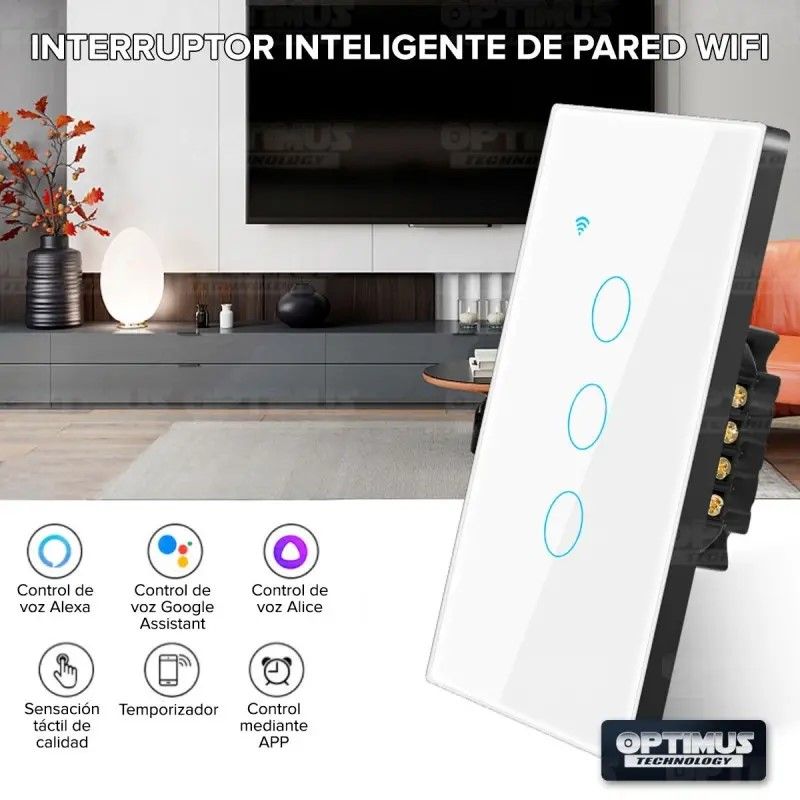 GENERICO - Interruptor de Luz Inteligente Smart switch Compatible Alexa