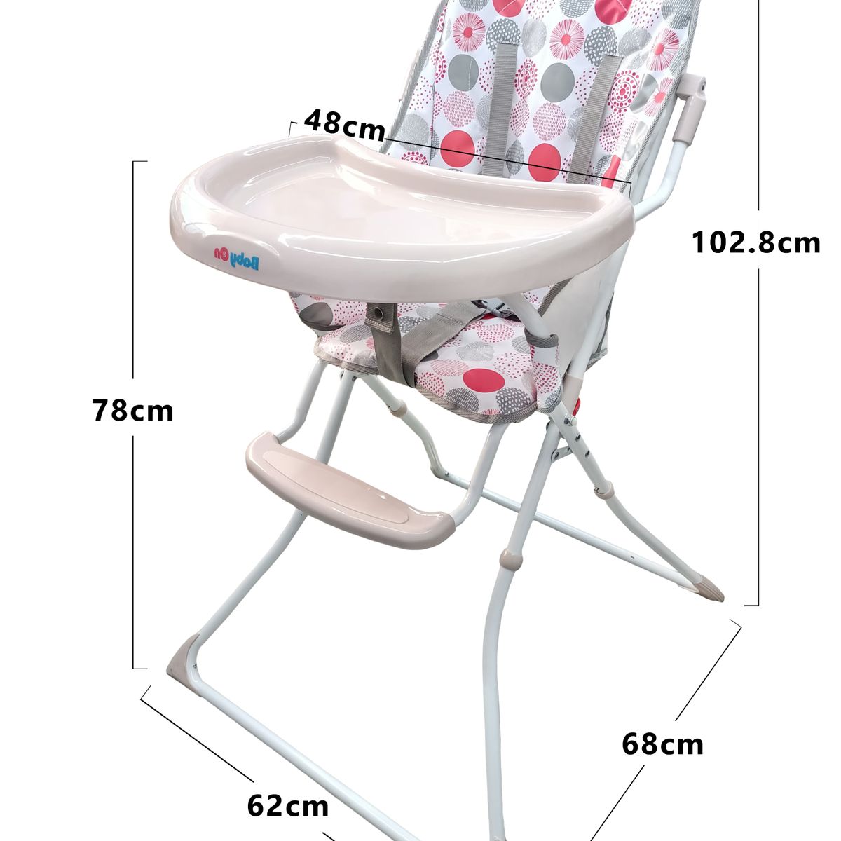 GENERICO - Silla Comedor Alimentación Bebe Niño Plegable Rosa