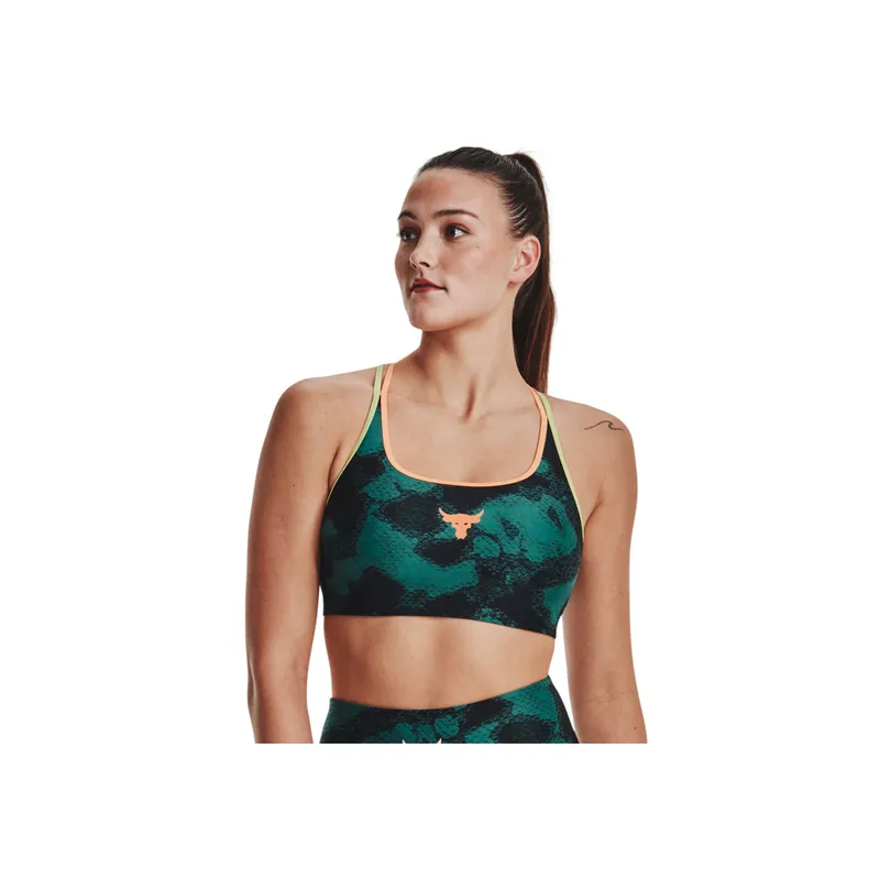 UNDER ARMOUR - Sujetador Verde Mujer PJT RCK CRSBCK PT BR 1377953-722-5VR UNDER ARMOUR
