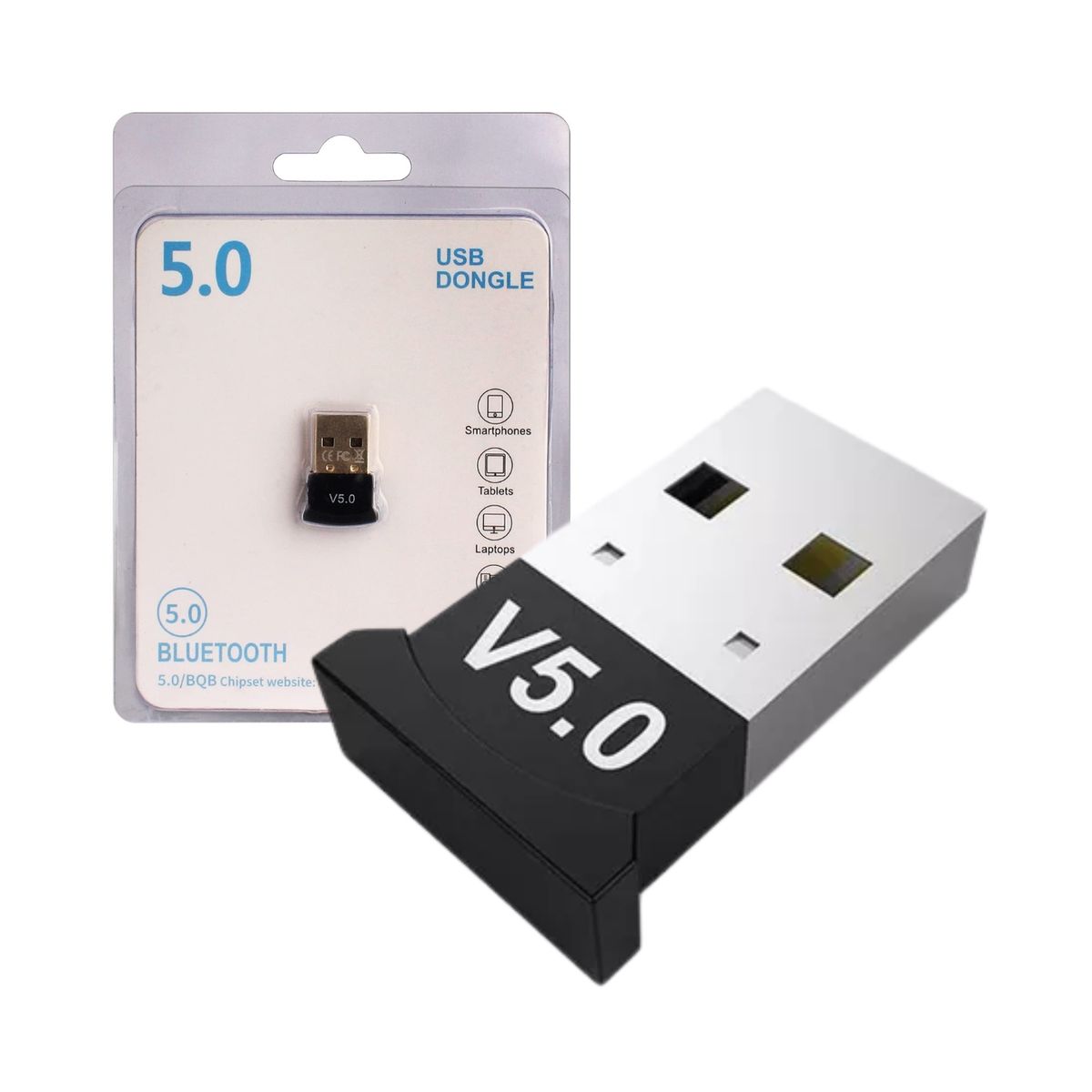 GENERICO - Adaptador Bluetooth USB para PC receptor de dongle Bluetooth 5.0