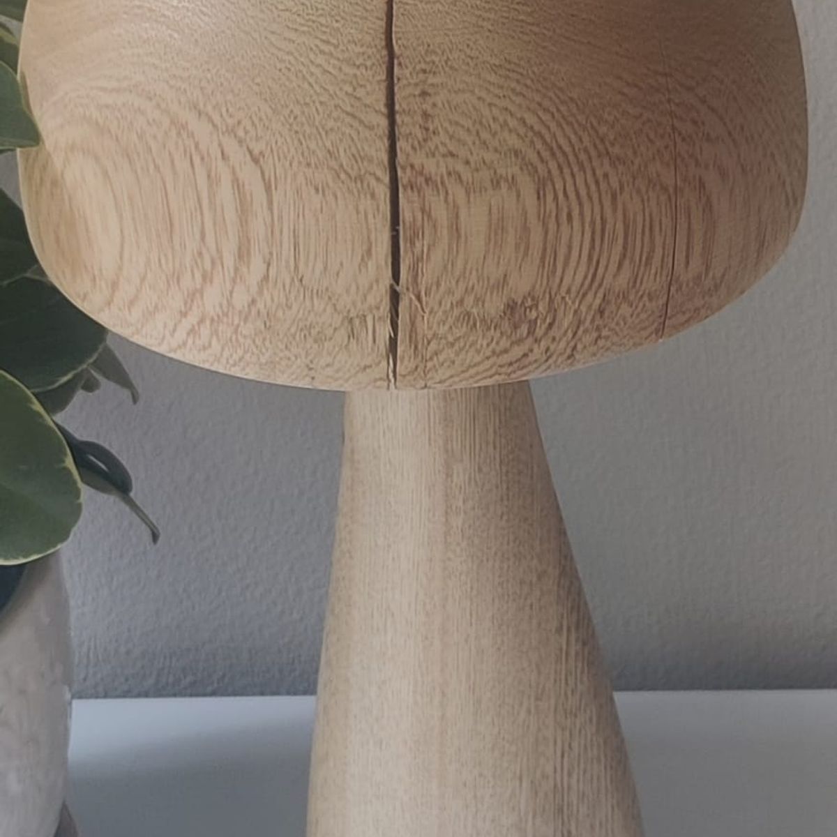 GENERICO - Hongos rústicos elaborados en madera roble macizo en 3 tamaños