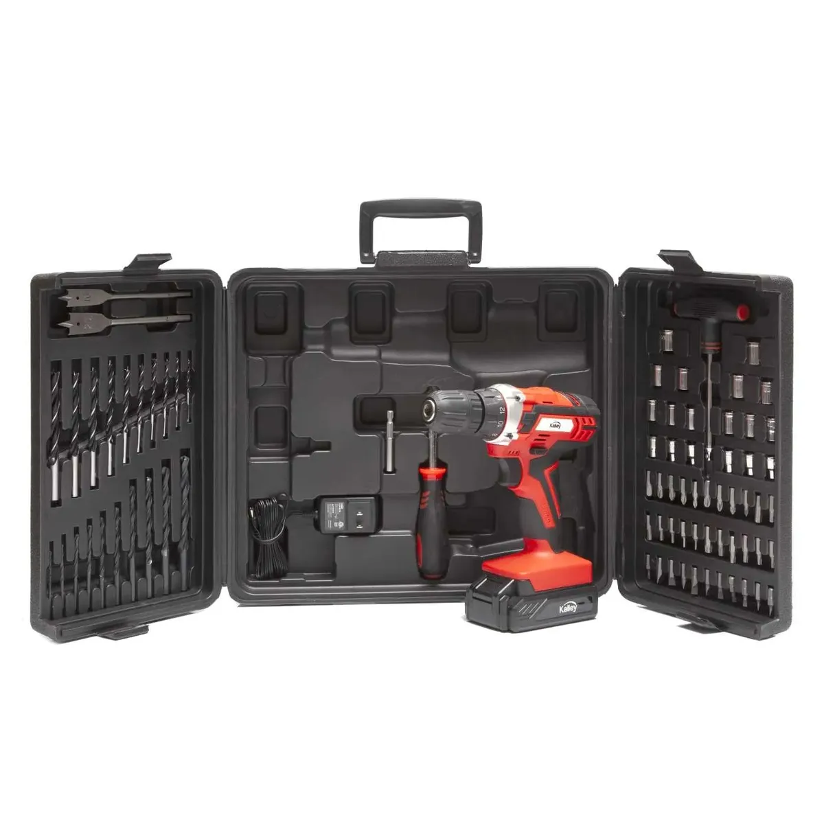 KALLEY - Taladro Inalambrico Kalley  con Set de Herramientas K-SH18TIB2