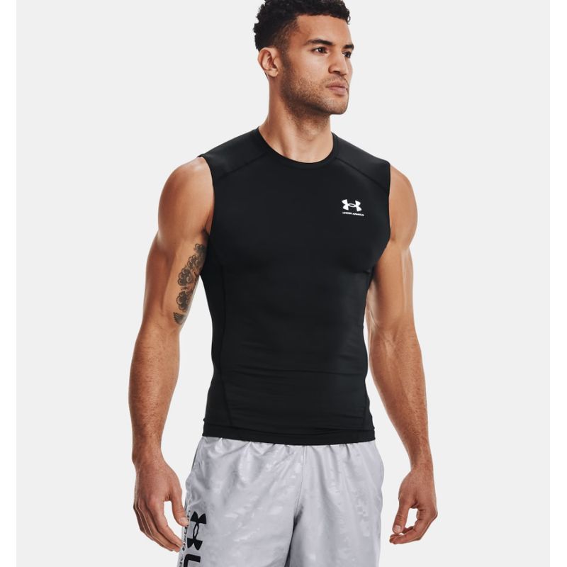 UNDER ARMOUR - Camiseta Hombre Under Armour HG ARMOUR COMP SL Negro UNDER ARMOUR