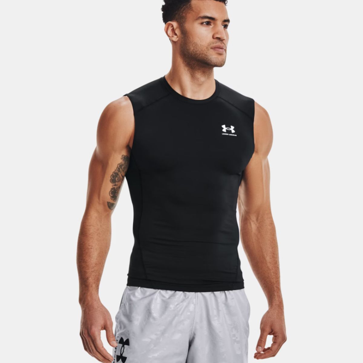 UNDER ARMOUR - Camiseta Hombre Under Armour HG ARMOUR COMP SL Negro UNDER ARMOUR