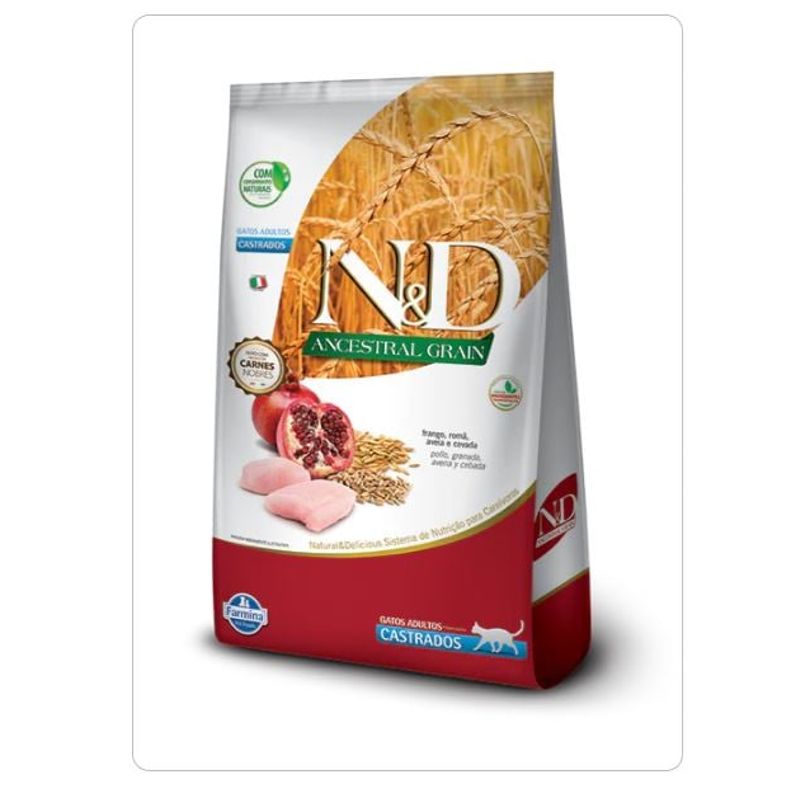 GENERICO - Alimento N&D Gato Ancestral Adulto Castrado Con Pollo 1500g