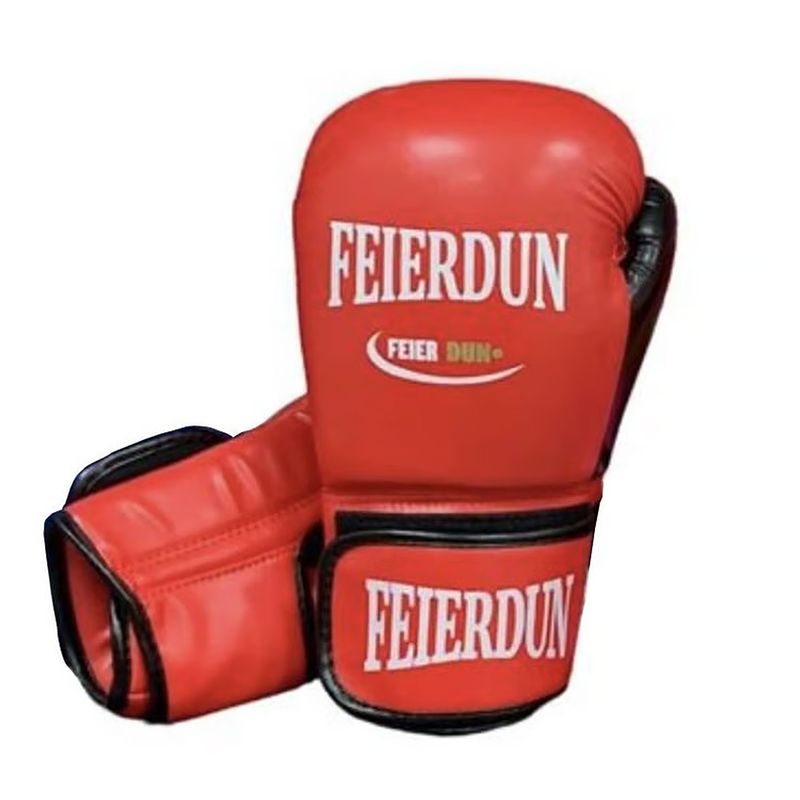 GENERICO - Par Guantes Boxeo Cuero Sintetico 10 Onzas Entrenamiento Proteccion Rj_.