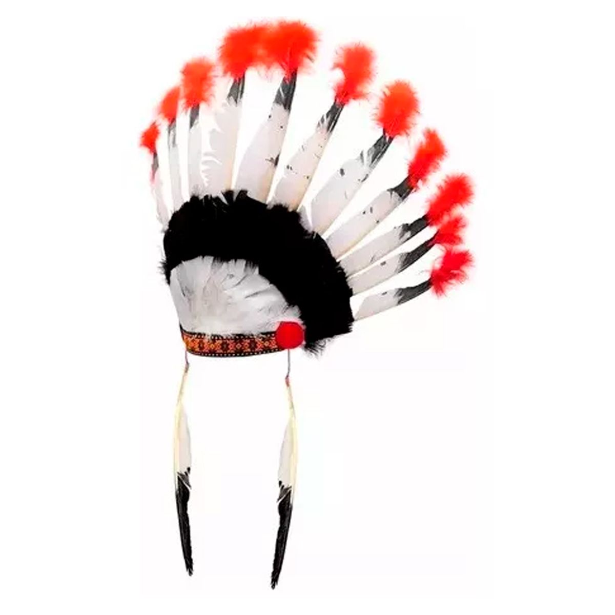 GENERICO - Penacho Indio Grande Plumas Diadema Disfraz Sombrero
