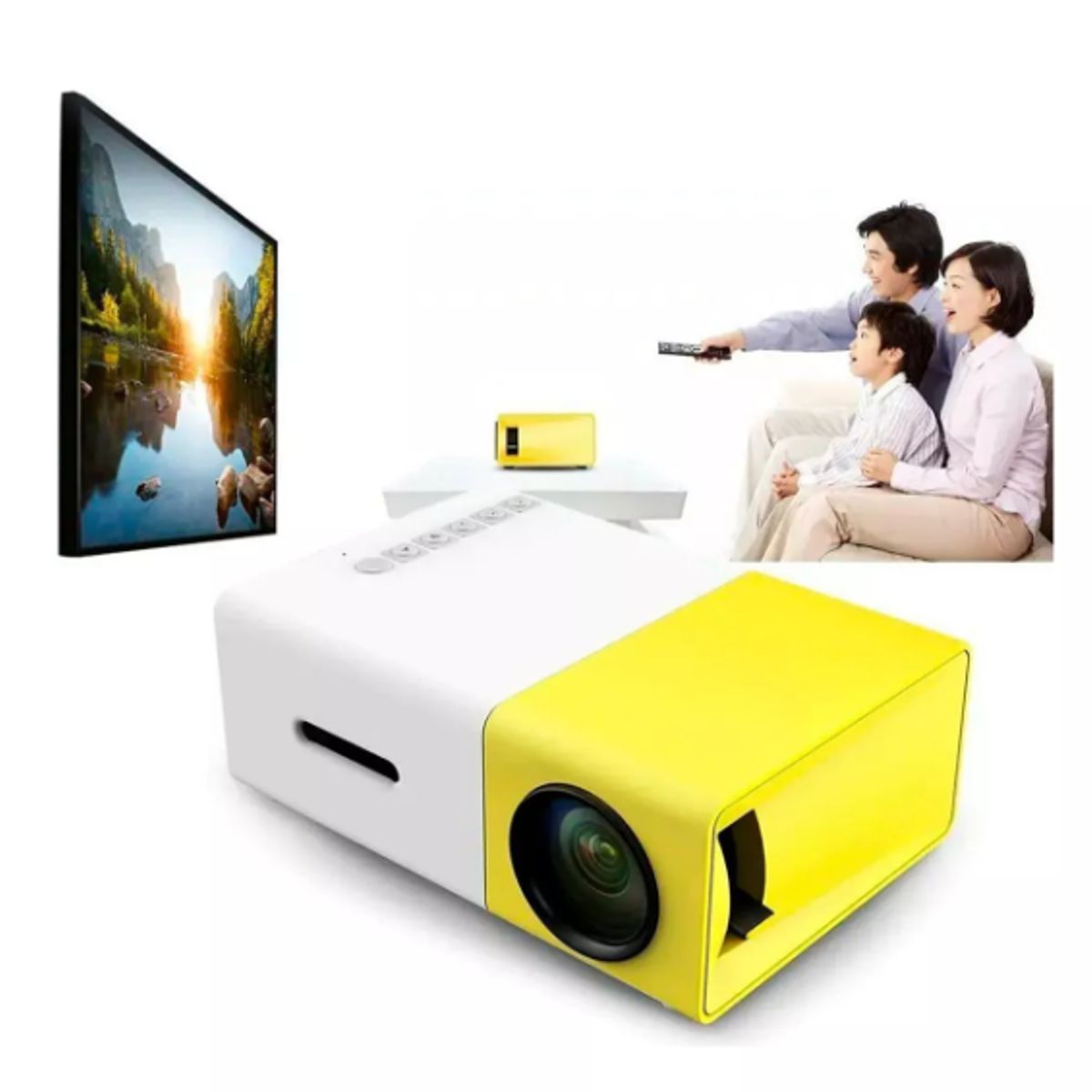 SHEN HUANG - Mini Proyector De Video Lcd Led Full Color Led