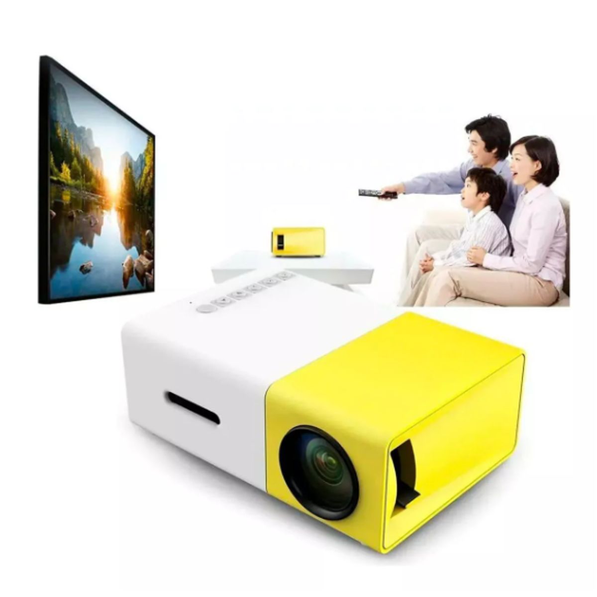 SHEN HUANG - Mini Proyector De Video Lcd Led Full Color Led