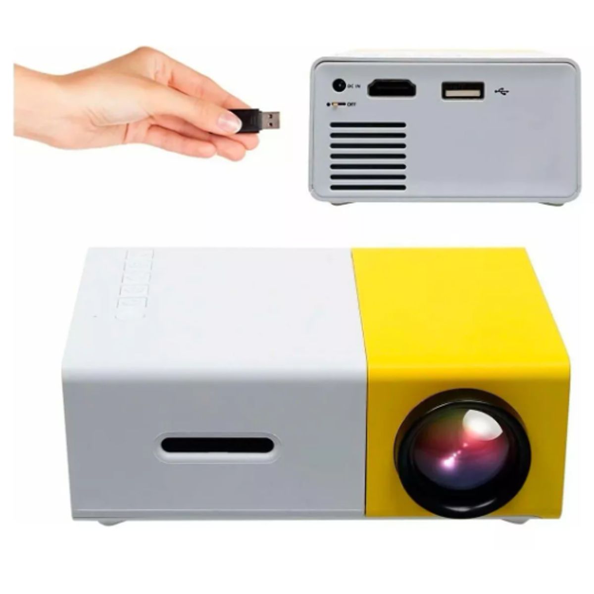 SHEN HUANG - Mini Proyector De Video Lcd Led Full Color Led