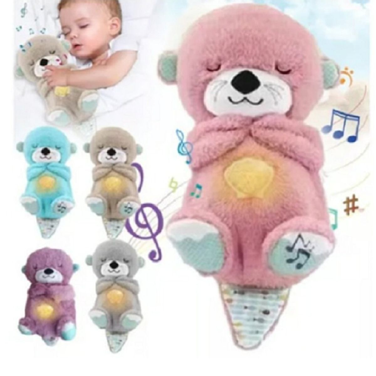 GENERICO - Peluche Juguete Muñeco Nutria Alivio Ansiedad Respira Relaja