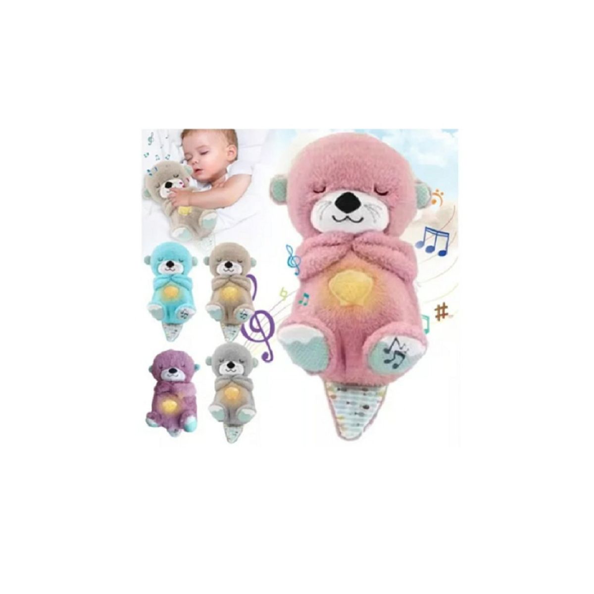 GENERICO - Peluche Juguete Muñeco Nutria Alivio Ansiedad Respira Relaja