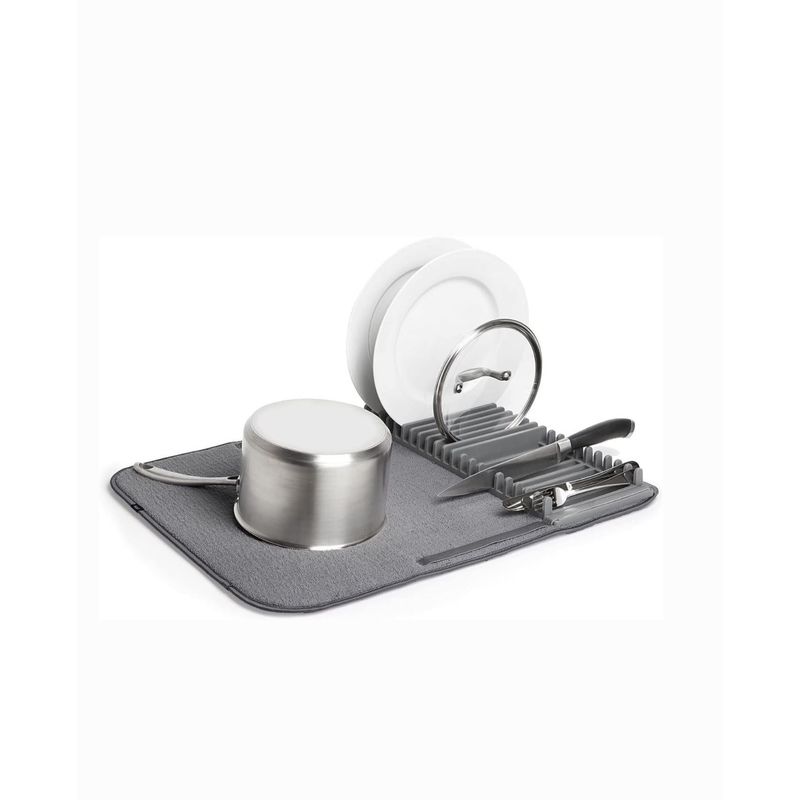 GENERICO - Tapete Escurridor Platos Loza Silicona Tapete Microfibea Plegable