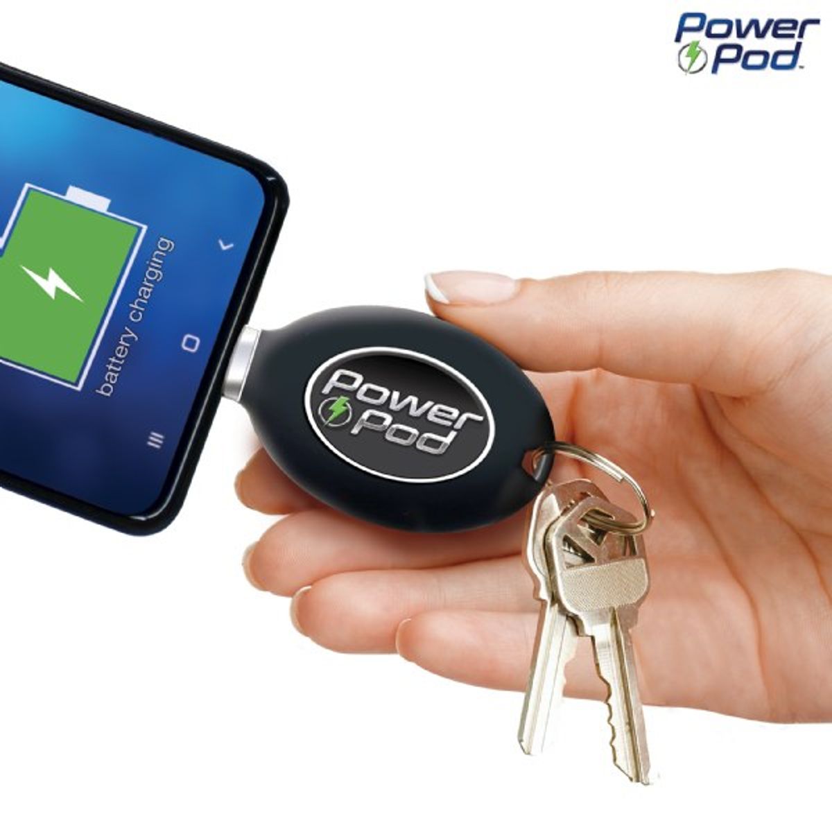 POWER - Llavero Cargador de teléfono externo Power Pod Tipo C