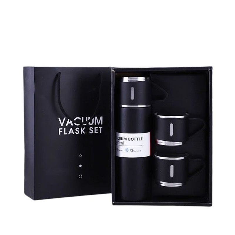GENERICO - Termo Frío Caliente x3 vasos Acero Inoxidable 500ml