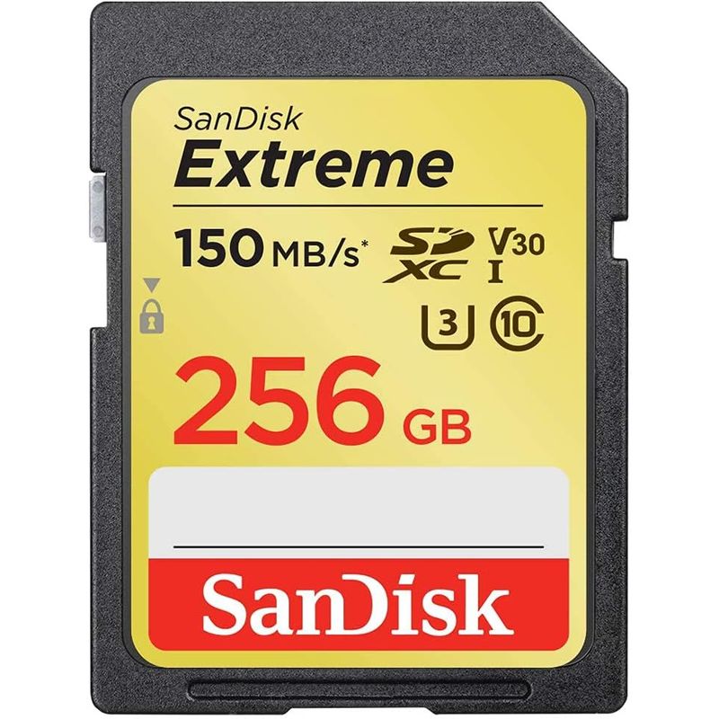 SANDISK - SanDisk Tarjeta de memoria Extreme SDXC UHS-I de 256 GB+Regalo MicroSD