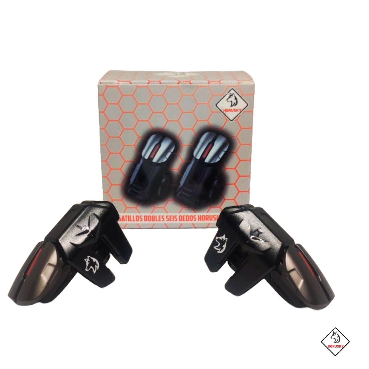 GENERICO - Gatillos Gamer Dobles Para Celular Horusky Ky01+ Fundas Dedo