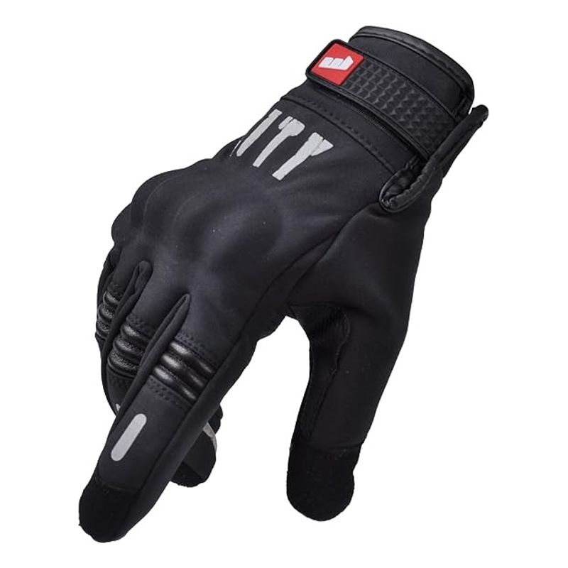 GENERICO - Guantes Moto Ciclista Térmicos Táctiles Protección Nudillos