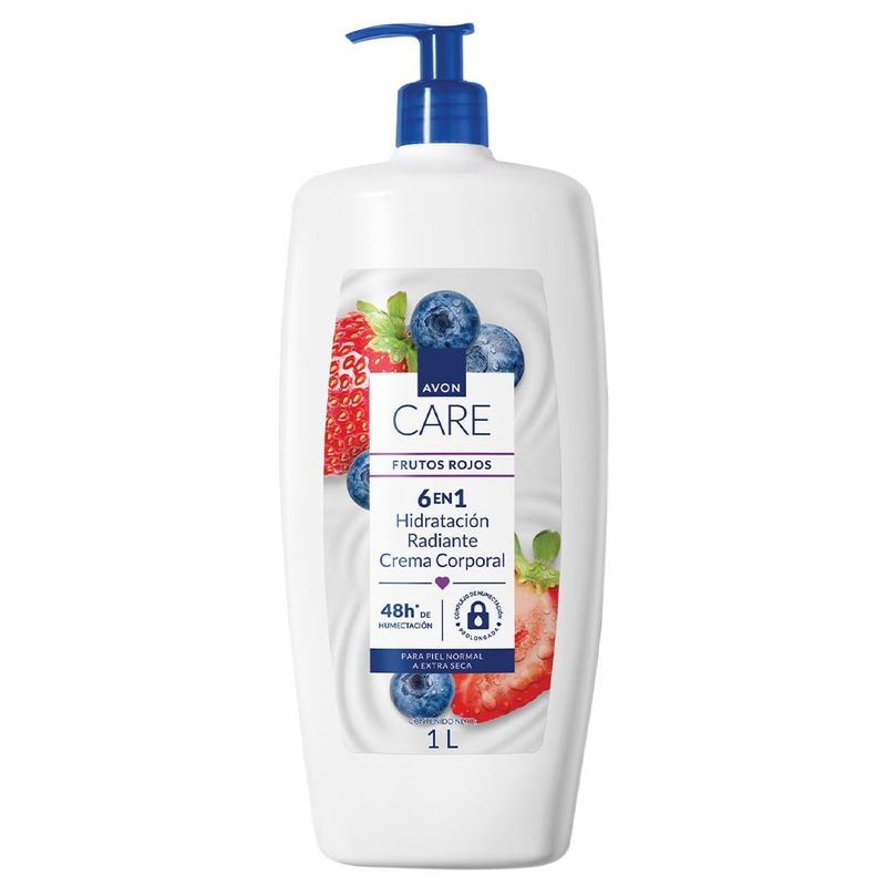 AVON - Avon Care 6 En 1 Crema Corporal Frutos Rojos - 1000 ml