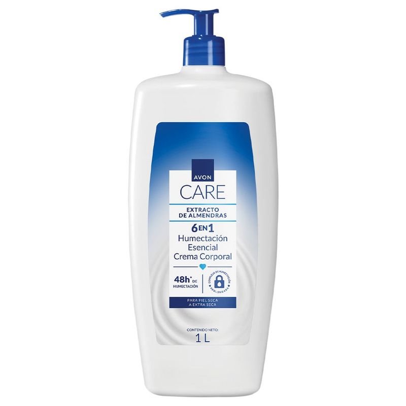 AVON - Avon Care 6 En 1 Crema Corporal Extracto De Almendras - 1000 ml