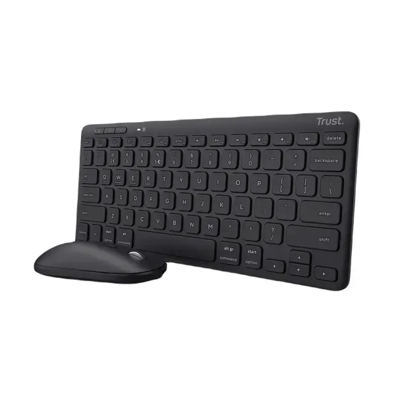 TRUST - Combo Inalambrico Lyra teclado y mouse multidispositivo Recargable