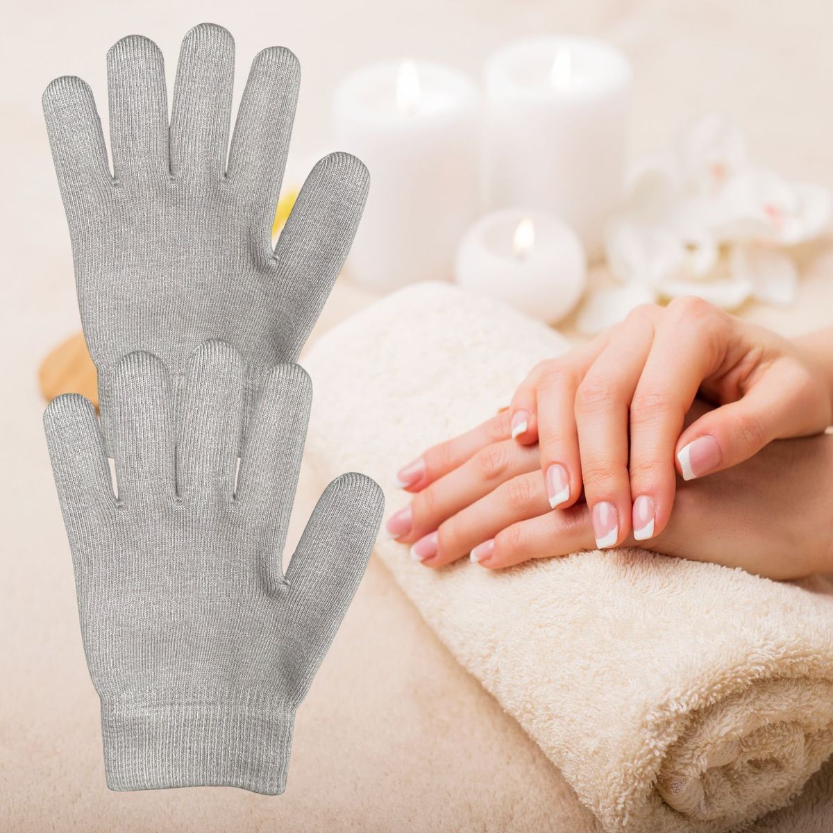 GENERICO - Guantes Hidratantes De Silicon Spa Para Manos Y Pies