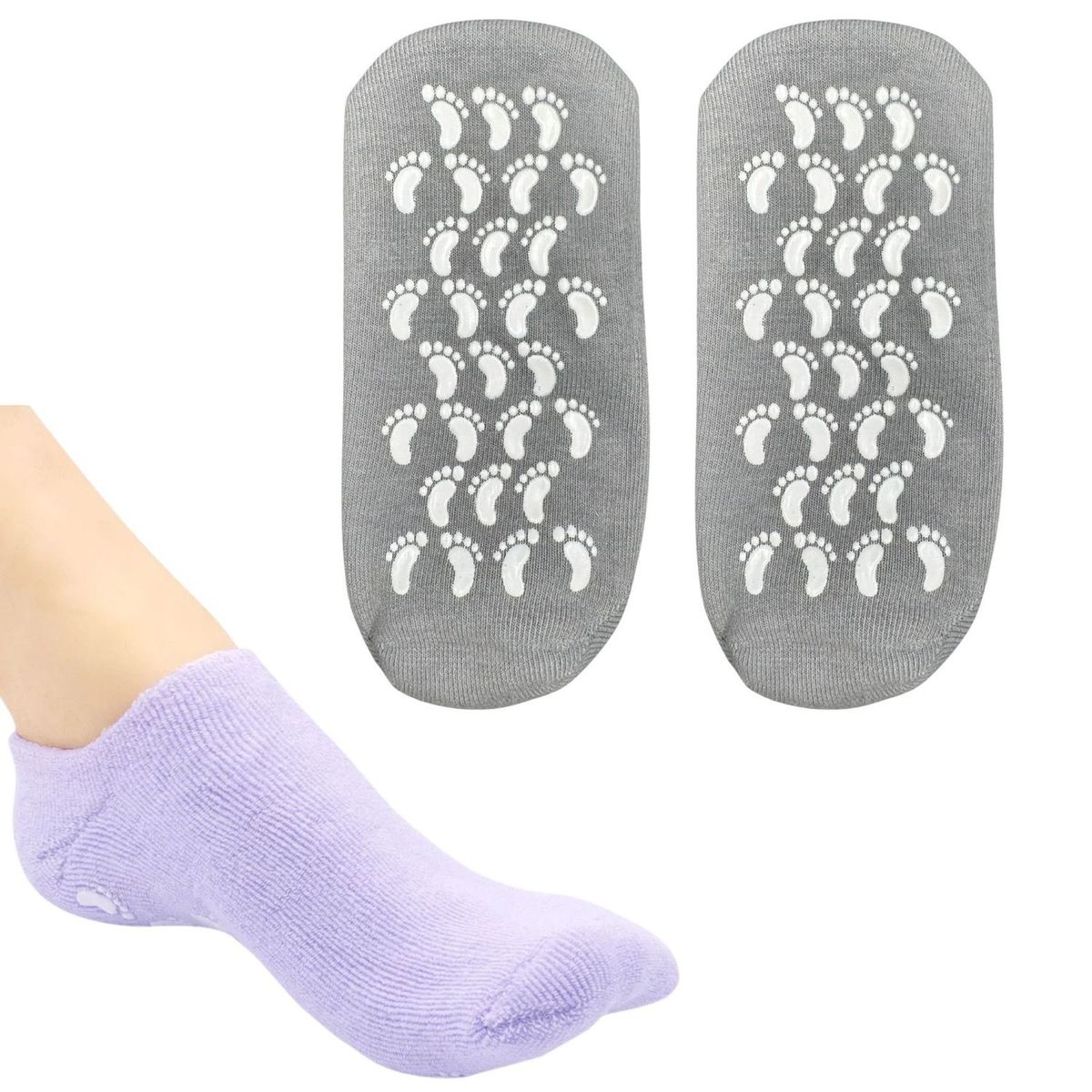 GENERICO - Medias Hidratantes De Silicon Spa Para Manos Y Pies