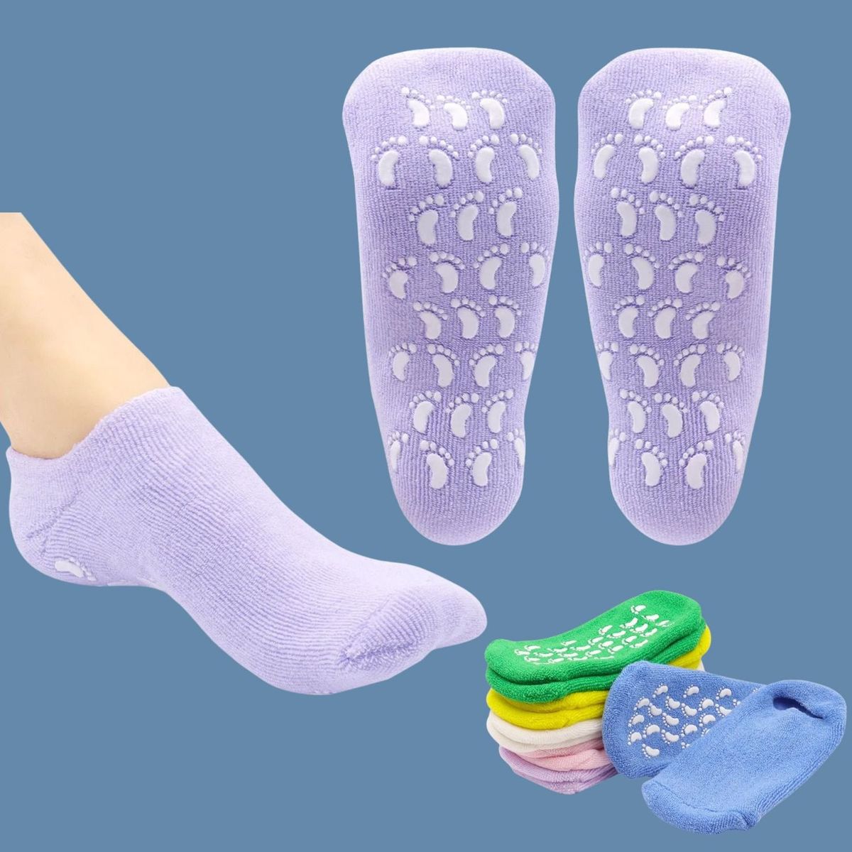 GENERICO - Medias Hidratantes De Silicon Spa Para Manos Y Pies